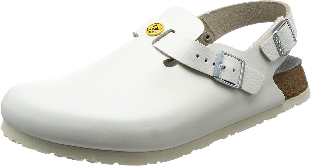 white birkenstock clogs