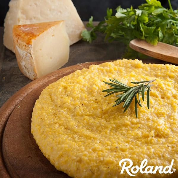 ROLAND FOODS MEDIUM GRAIN YELLOW POLENTA FROM ITALY, 5 LB BAG