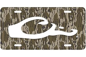 DRAKE WATERFOWL Drake Head Logo DW80122 Durable Easy to Mount One Size Aluminum License Plate - Hunting Vehicle Accessories, Original Bottomland