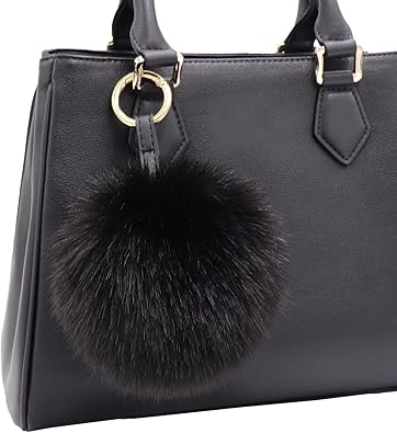 fur pom pom bag