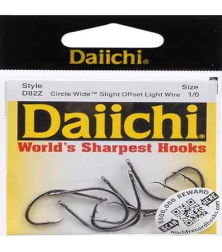 Daiichi D82Z-7/0 Circle Wide Hooks : Fishing Hooks : Sports & Outdoors