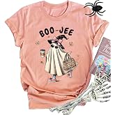 Basic Witch Halloween T Shirt Women Vintage Graphic Coffee Tees Shirt Short Sleeve Casual Funny Halloween Party Shirts