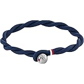 Tommy Hilfiger 2790447 Men's Jewelry Stainless Steel & Blue Cord Rope bracelet Color: Blue