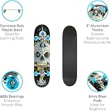 Xootz Kids Complete Double Kick Trick Skateboard 31 x 8 Maple Deck view 6