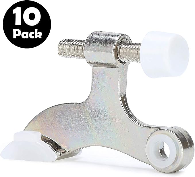 10 Pack Hinge Pin Door Stopper Brushed Satin Nickel