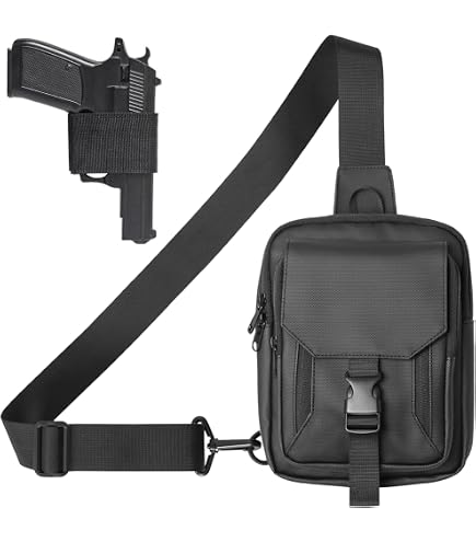 Amazon.com: JIANEEXSQ Men's Shoulder Bag Gun Case Single Bag