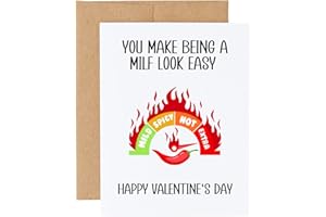 MILF Valentine's Day Card, Funny "MILF" Card For Wife, You Make Being A MILF Look Easy, Women In Your Life, For Her, For Girl