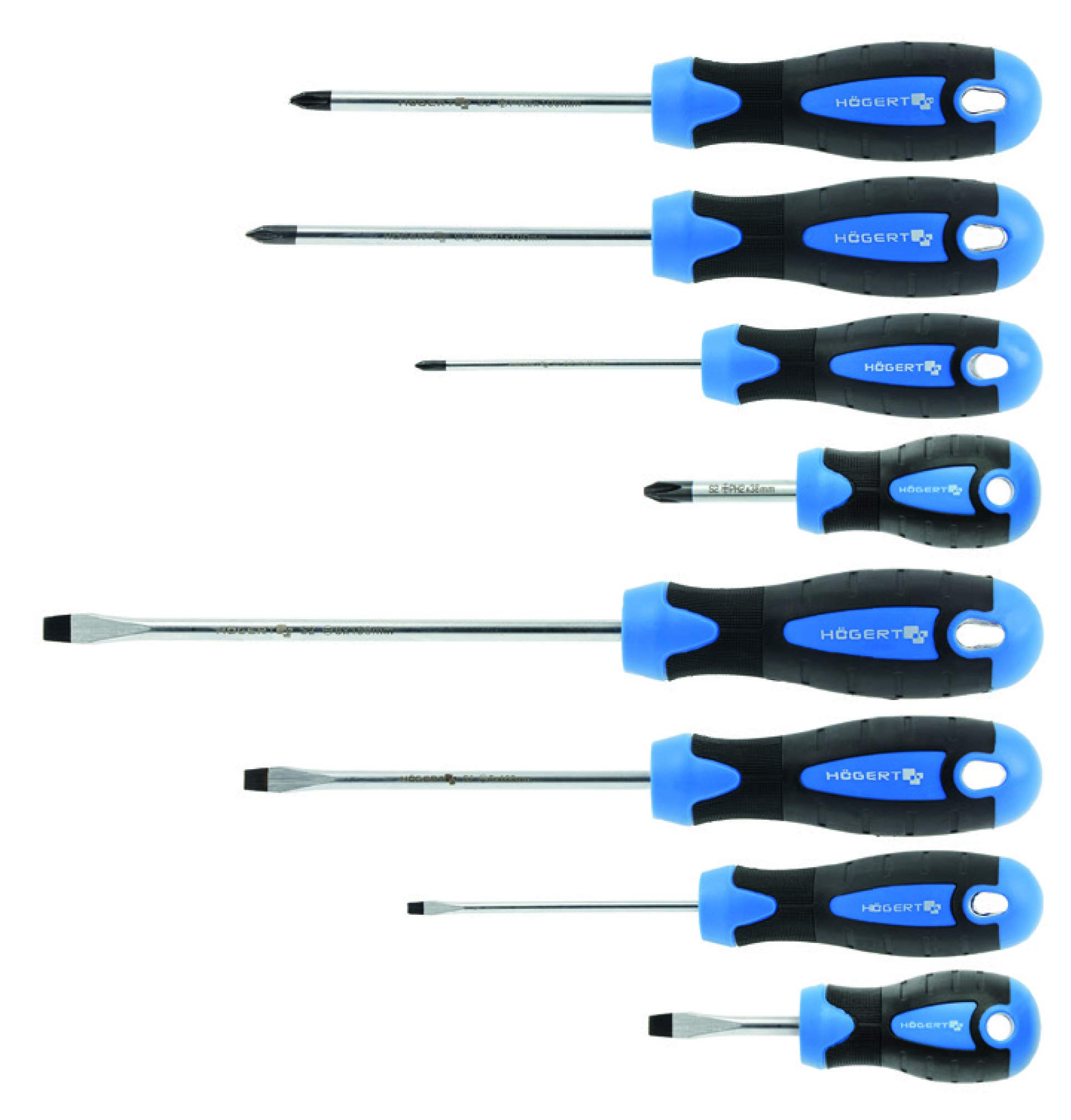 Högert Technik, HT1S095 Screwdriver Set of 6 S2 Steel