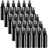 TOPZEA 30 Pack Black Empty Spray Bottles, 4oz Plastic Fine Mist Spraying Bottles Small Refillable Sprayer Liquid Containers Portable Misters with Cap Travel Bottle for Perfume, Cleaning, Essential Oil