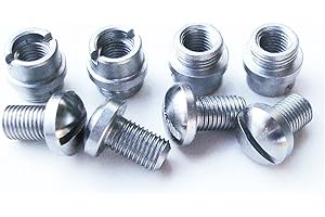 HAISDA 1911 Grip Screws Bushings, M1911 Clones 1911A1 Fits These and Other Standard 1911 .45 .38 Industries Stainless Steel G