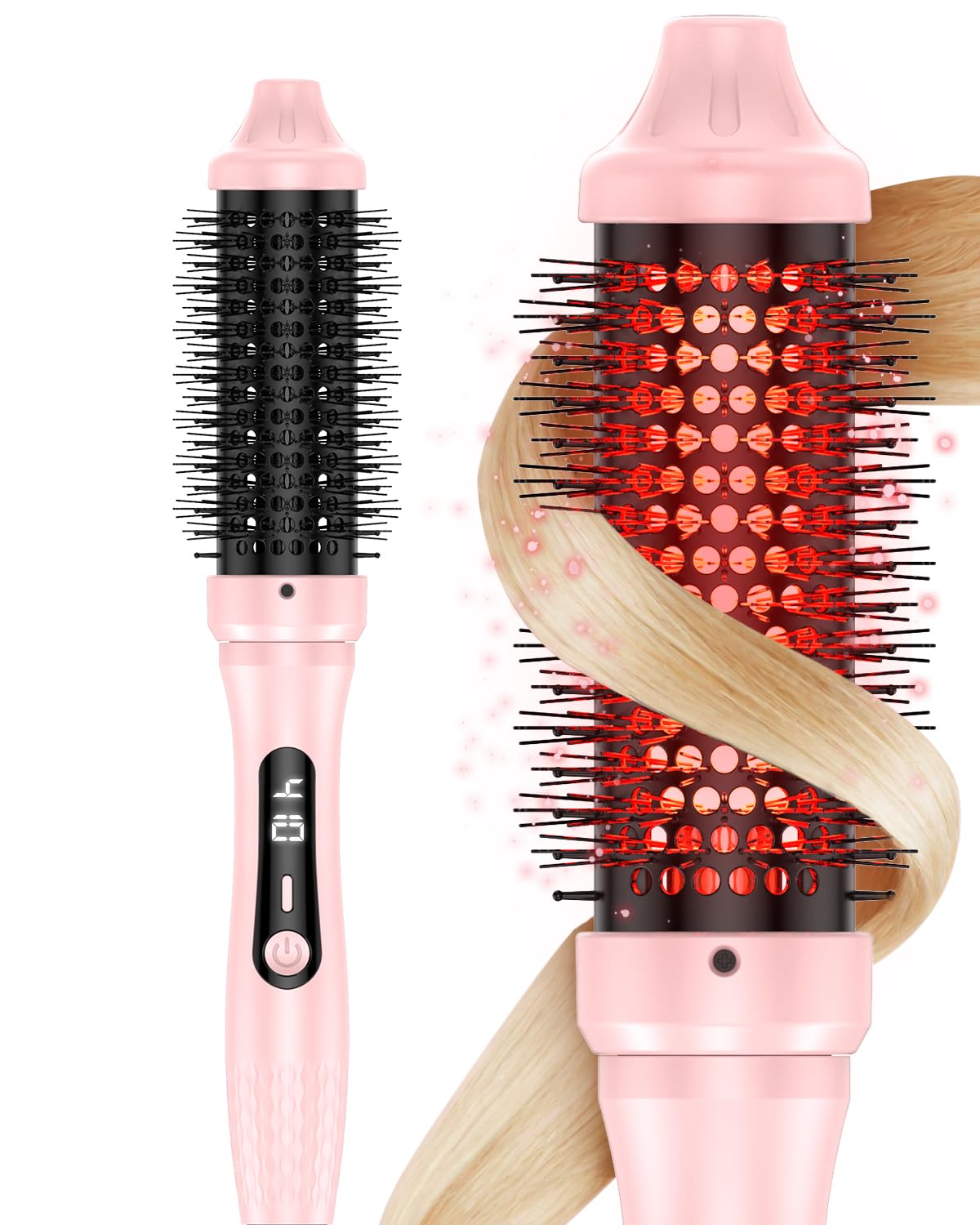 Photo 1 of DORISILK Infrared Thermal Hair Brush for Sleek, Shiny Hair?1.5inch Heated Round Volumizer Faster Blowout, 5-Temp?Heated Round Brush for Curling and Straightening?Dual Voltage for Travel Using