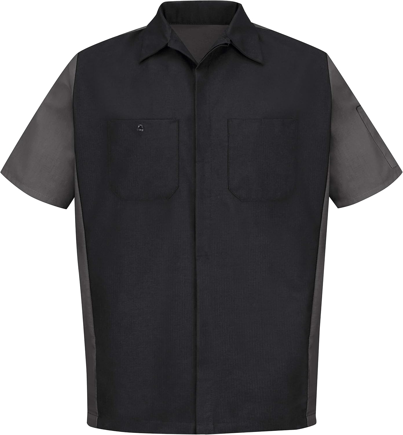 Red Kap Men's Rip-stop Short-sleeve Crew Shirt: Clothing
