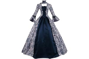 OPLXUO Renaissance Victorian Dress for Women Vintage 18th Century Medieval Ball Gown Southern Belle Cosplay Costume Halloween