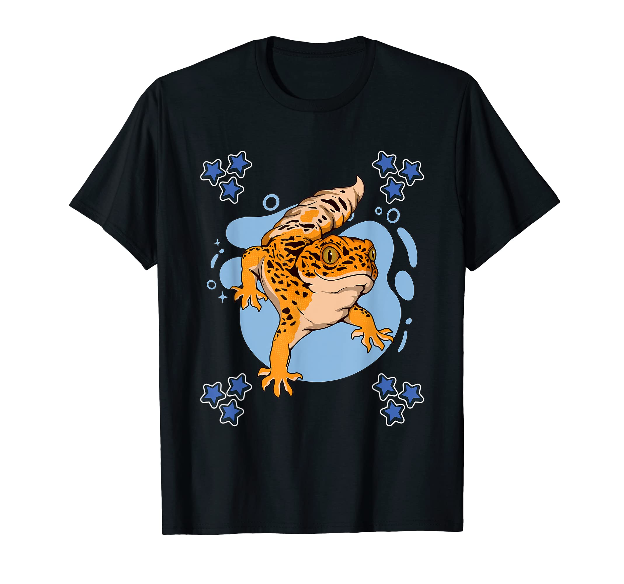 Leopard Gecko Blue Design Reptile Stuff Leopard Geckos T-Shirt