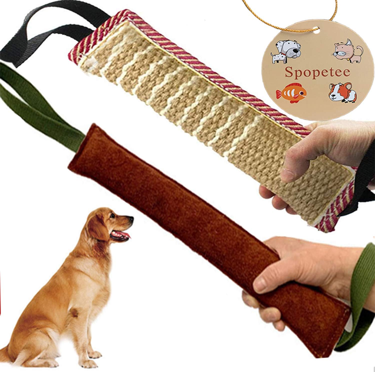 Pet Supplies Spopetee Dog Tug of War Toy for Aggressive Chewers