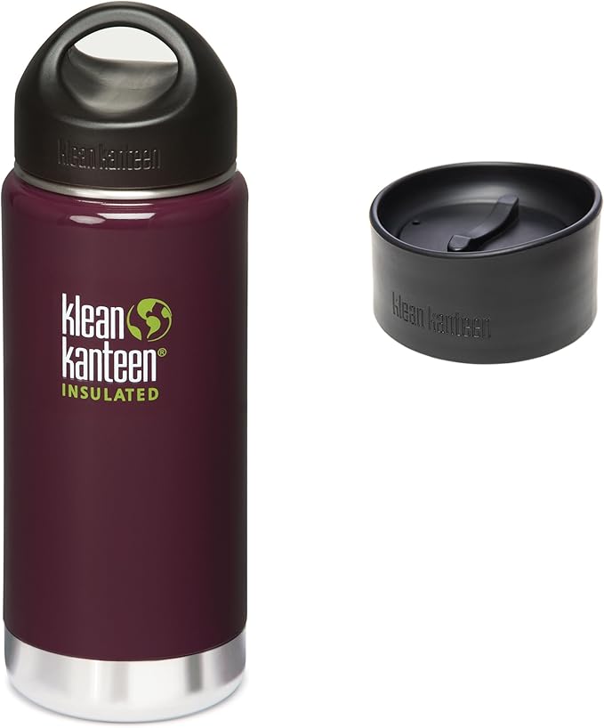 Klean Kanteen Coffee Set Wide Mouth Insulated Bottle w/ 2