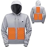 Tazeap Heated Hoodie for Men Women Warm Sweatshirts Heated Jackets USB Electric Pullover Outdoor Heating with Pockets Unisex