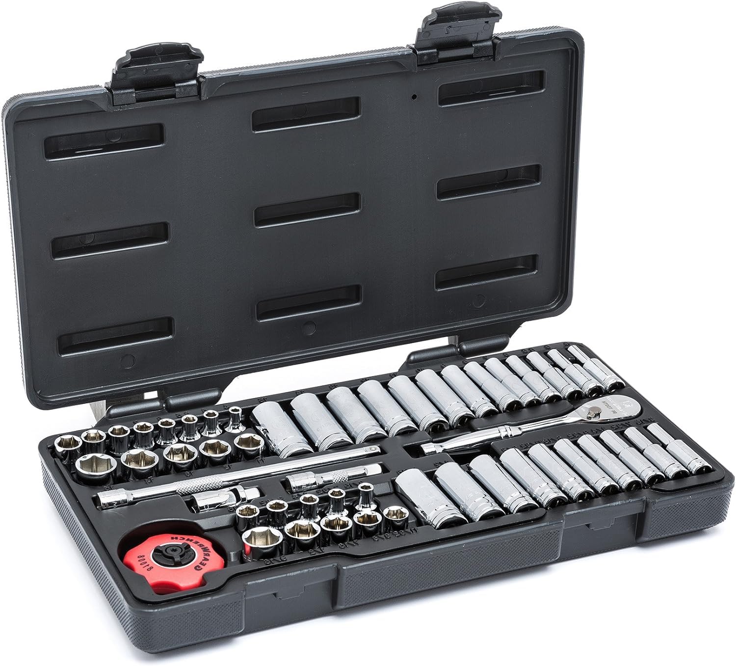 GearWrench 80300 1/4" Drive Standard and Deep SAE/Metric Mechanics Tool Set 51 Pc. โ image 1