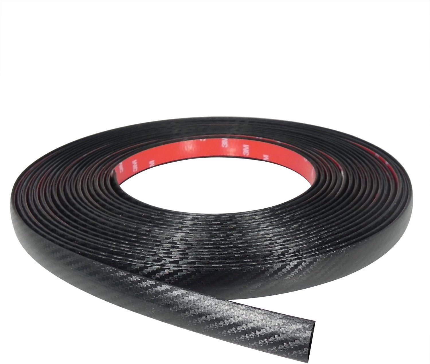 Car Truck 3M Door Edge Guard 12Ft Body Strip Carbon Fiber