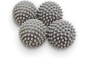 XIEHE Dryer Balls 4 Pack - Non-Toxic Reusable Dryer Balls (Gray)