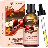 Cinnamon Apple Essential Oil, 100ml Fall Essential Oil for Diffusers for Home, Autumn Scented Oils for Candle & Soap Making, Bath Bombs, Massage - 3.38FL.OZ