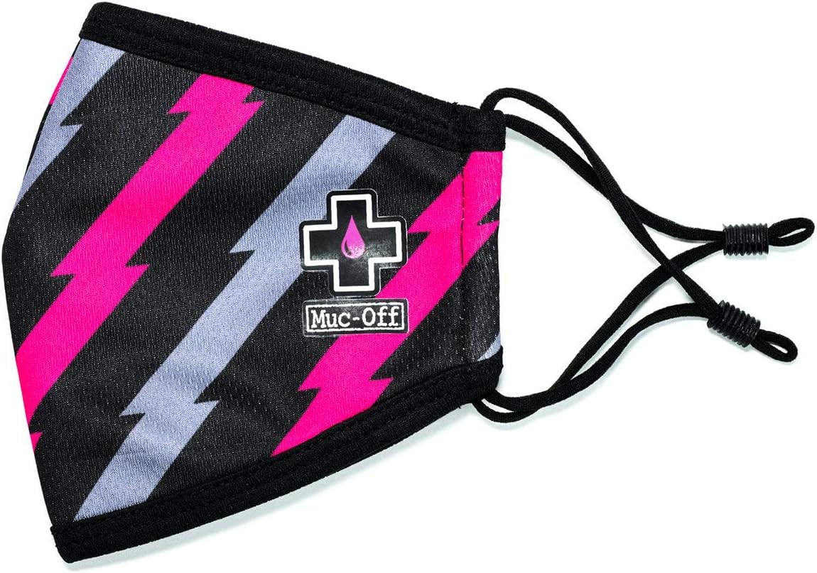 Muc-Off Bolt Face Mask, Large - Reusable Face Mask with Filter, Washable Face Covering - Adjustable Cotton Mask for Men and Women - Image 3