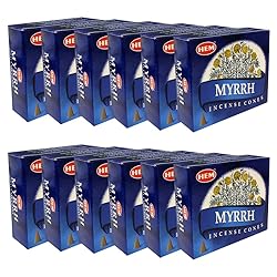 Myrrh Incense Cones and Cone Incense Burner Bundle