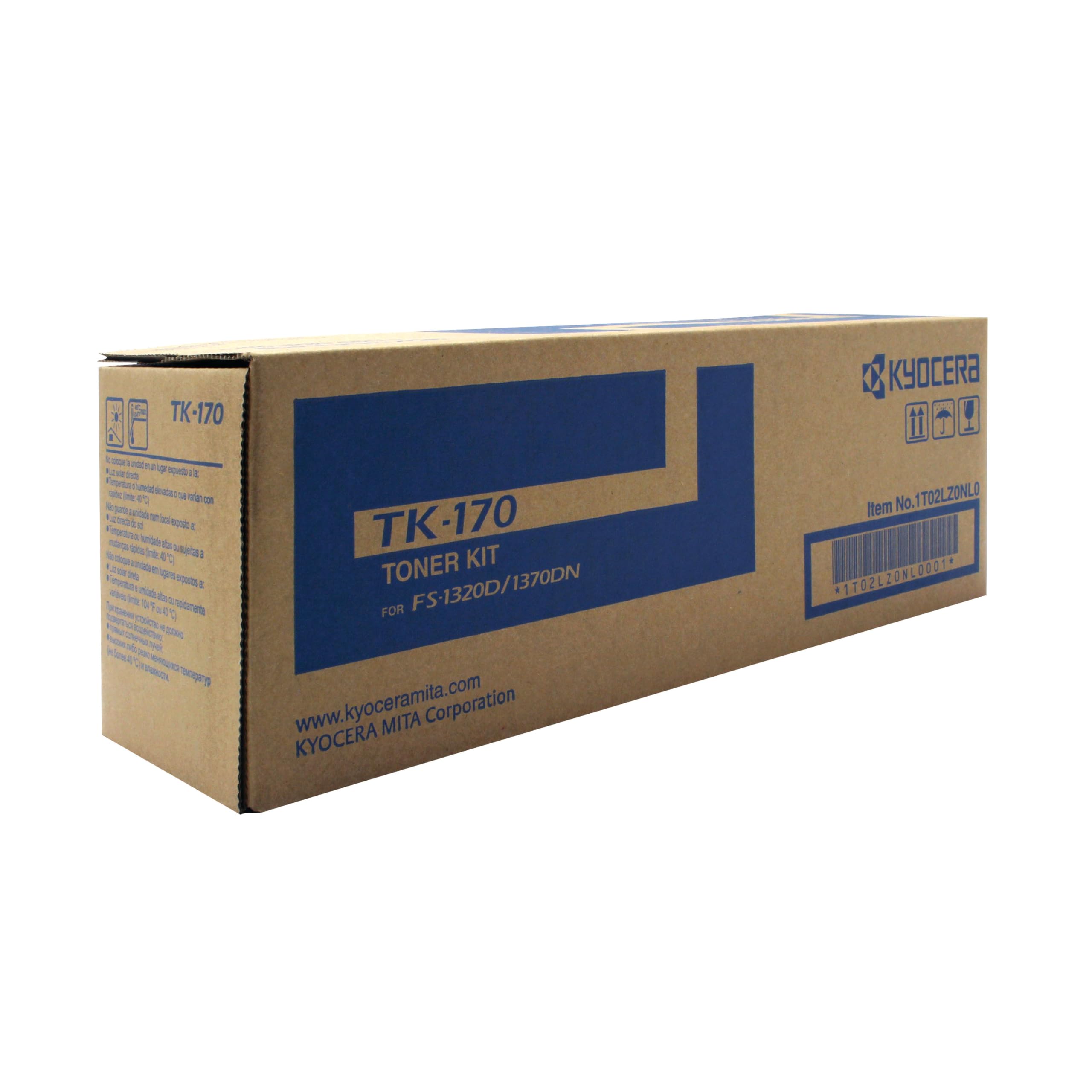 Kyocera TK-170 K Toner Black, Original Premium Printer Cartridge 1T02LZ0NLC for ECOSYS P2135d, ECOSYS P2135dn, FS-1320D, FS-1370DN