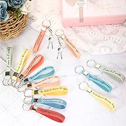 Fumete 24 Pcs Inspirational Keychains Gift for