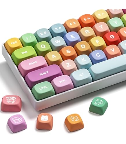Amazon.com: KPREPUBLIC XDA V2 Happy Planet Dye Sub Keycap Set