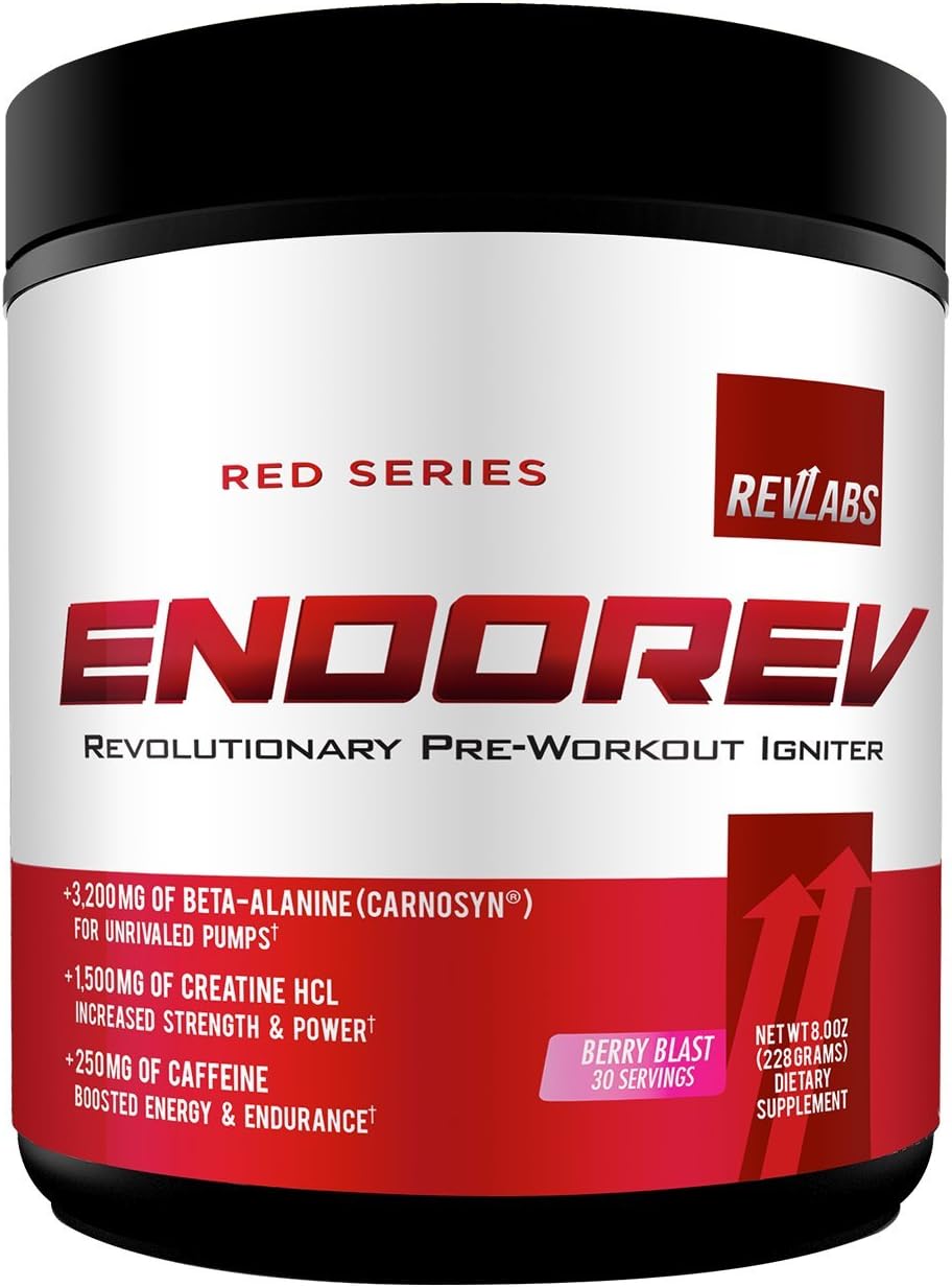 Rev Labs EndoRev Red Series PreWorkout with 3G of Beta