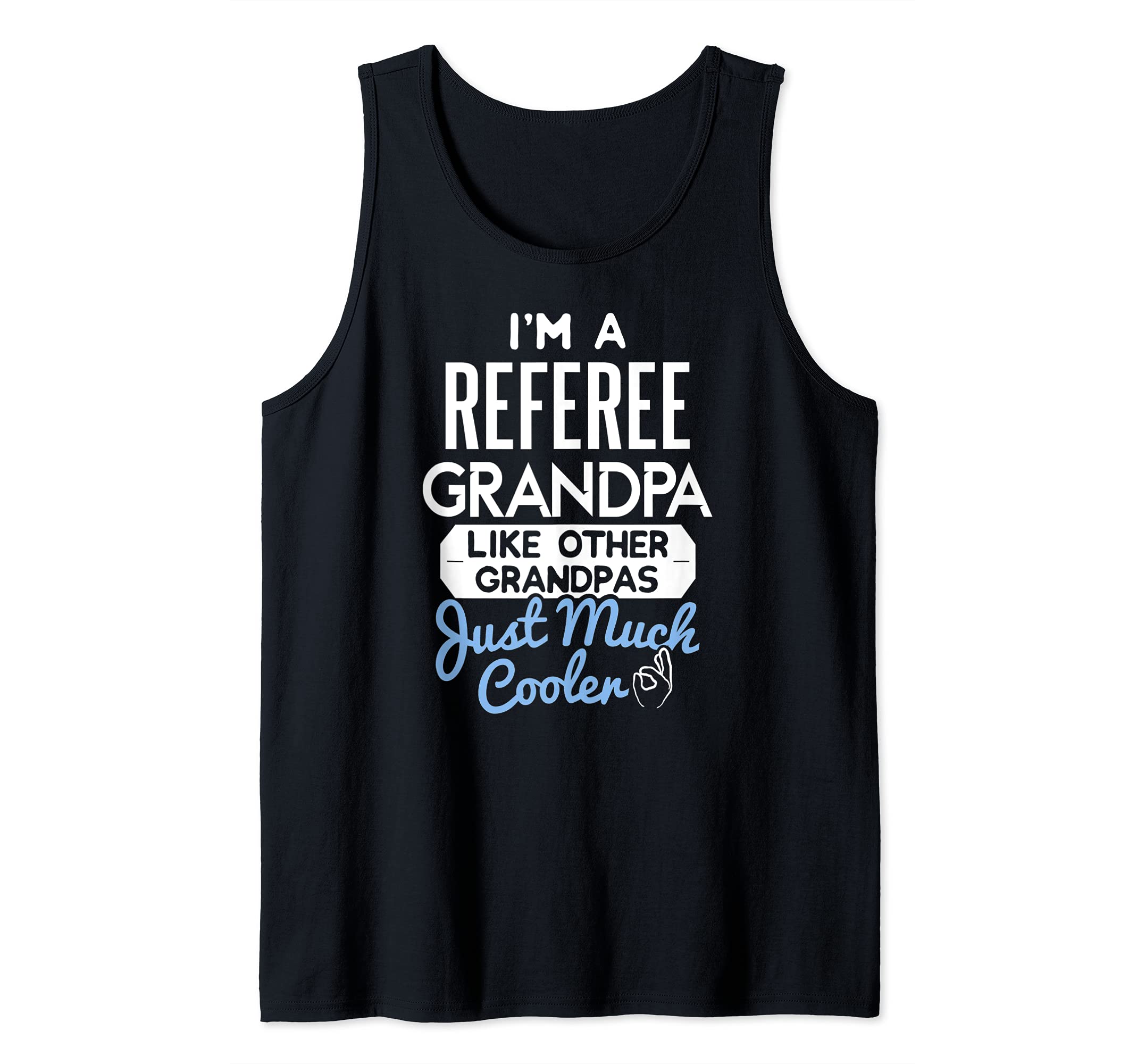 Cool Fathers Day Design Referee Grandpa Tank Top
