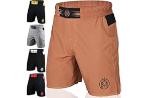 MoneyFyte MMA Shorts & BJJ Shorts Men, UFC Grappling Fight Shorts for Boxing, Kickboxing, Muay Thai 7" Cross Training Workout