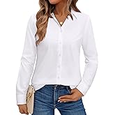 Gleeivy Button Down Shirts for Women Collared Dress Shirts for Work Business Casual Dress Shirts for Women