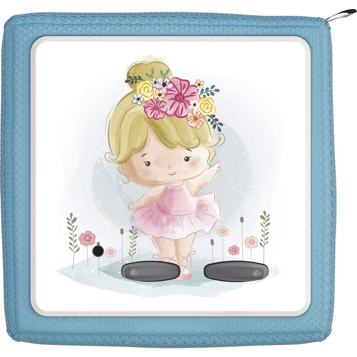 TheSmartGuard Protective Film Suitable for The Toniebox, foil Sticker, Little Girl with Blonde Hair and Flowers