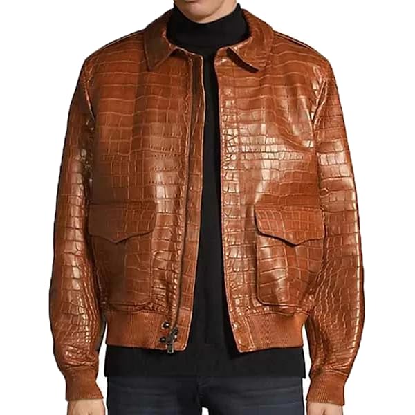 ジャケット・アウター Emelda leather crocodile LAMBSKIN jacket Emelda leather crocodile LAMBSKIN jacket