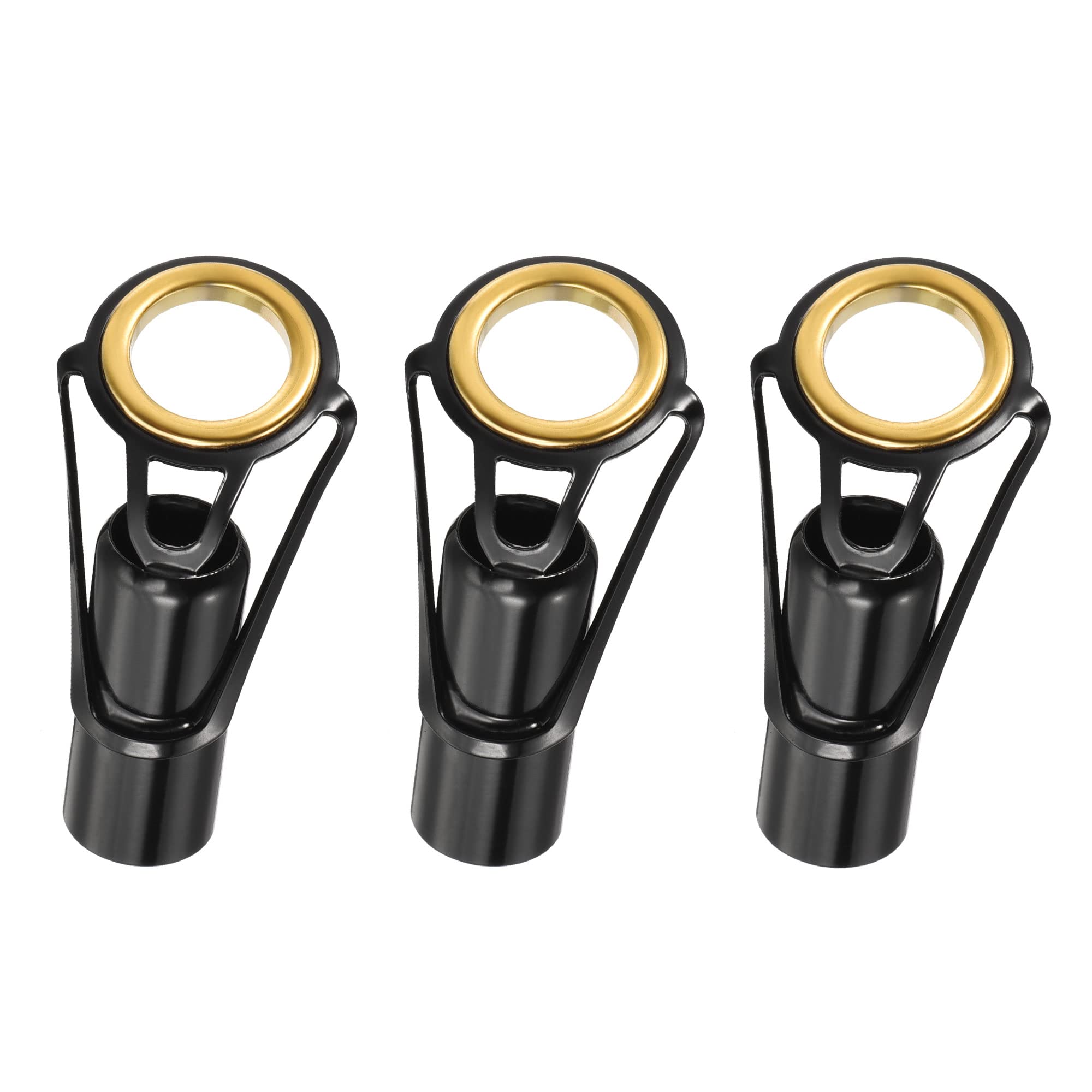 PATIKIL 10mm Tube Dia Fishing Rod Tips Repair Kit, 3pcs Stainless Steel Ring Guide for Saltwater Freshwater Fishing