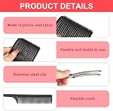 AOROPS Self-Adhesive Hair Rollers 12pc No Heat Large Curls Clips Combs for All view 3