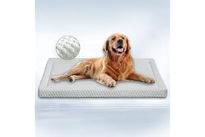 Lucky Tom Breathable Dog Cooling Pad, Thick, Non-sticky, Safe and Machine Washable Dog Cooling Pads or Mats for Floors, Crates, Cars, Kennels(35" Lx22 Wx1.5 T)