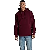Fruit of the Loom Men's Crafted Comfort Fleece Sweatshirts, Hoodies, & Sweatpants, Super Soft Cotton Blend, Hoodie - Maroon Heather, Large