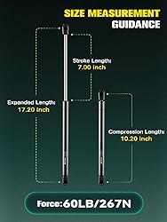 HelloAuto C16-06867 17 inch 60Lb/267N Gas Struts