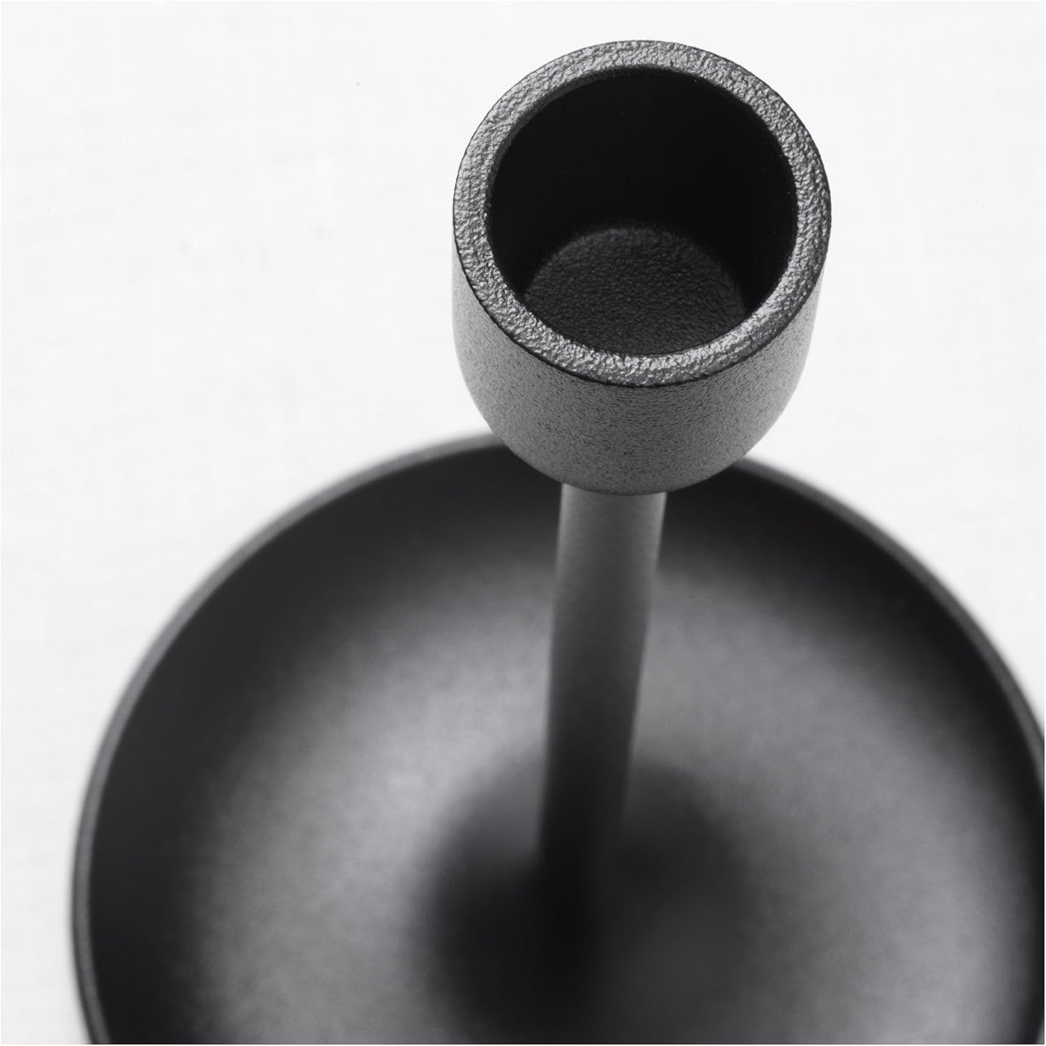 IKEA FULLTALIG Candlestick, set of 3 Powder Coating Black Aluminum Candlestick Holder for taper candles, Table Romantic for Wedding, Birthday, Dinner Home & Bar Decorative (No LED Candle Included): Home & Kitchen