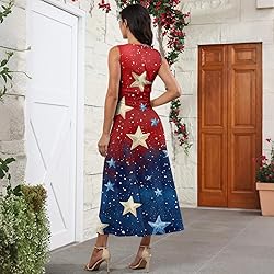 CHRATLHI 4th of July Dress for Women Summer Sexy