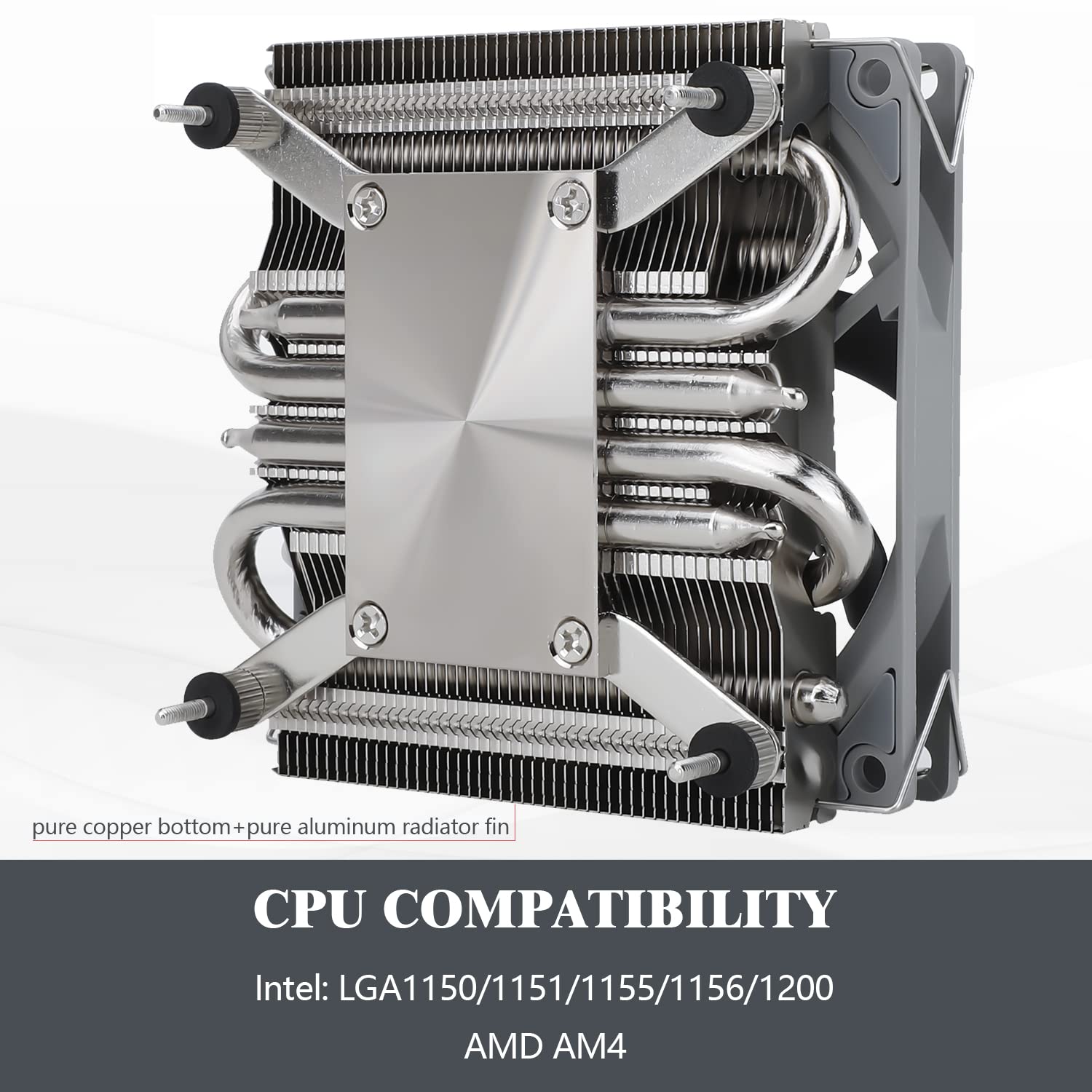 Thermalright AXP90 X36 Low Profile ITX CPU Cooler, 36mm Height, TL-9015 Slim PWM CPU Fan, Computer ITX Heatsink Cooler, for AMD:AM4 AM5/Intel LGA1150/1151/1200/1700