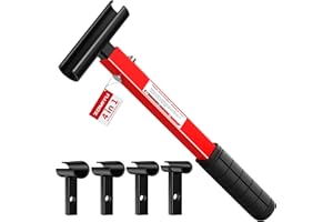 ZOMIYU 4 in 1 Door Hinge Adjustment Tool, Multi-Size Heavy Duty Bender with Rubber Handle, Hinge Wrench, Door Gap Adjustment 