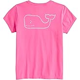 vineyard vines Girls Girls' Garment-Dyed Vintage Whale Short-Sleeve Pocket Tee