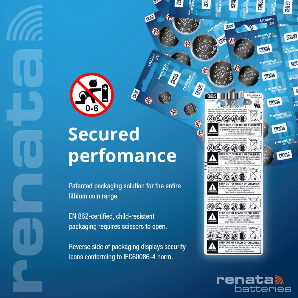 Renata CR1220 Batteries - 3V Lithium Coin Cell 1220 Battery (2 Count) Renata CR1220 Batteries - 3V Lithium Coin Cell 1220 Battery (2 Count)