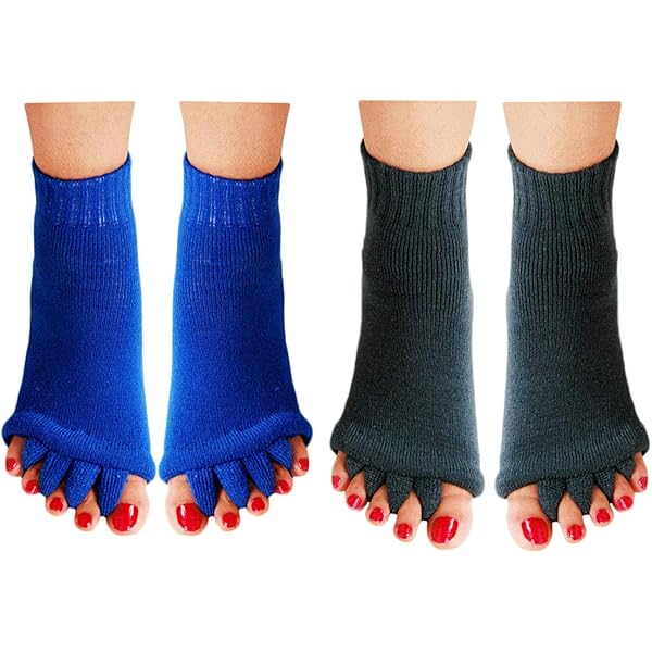 TOETOE - Men, Women, Yoga&Pilates Anti-Slip Sole Micro-Crew Cotton Toe Socks (1 Pair) At Women's Clothing Store