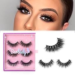 Barbiely 18MM Real Mink Lashes, 3 Pairs Mink