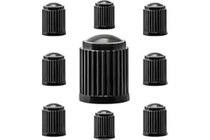 Pitlane Performance® Valve Caps 10-Pack - Bicycle Valve Covers for Dunlop, Presta & Schrader Valves - Durable Tire Valve Caps for Mountain Bikes, Road Bikes & E-Bikes (Dunlop)